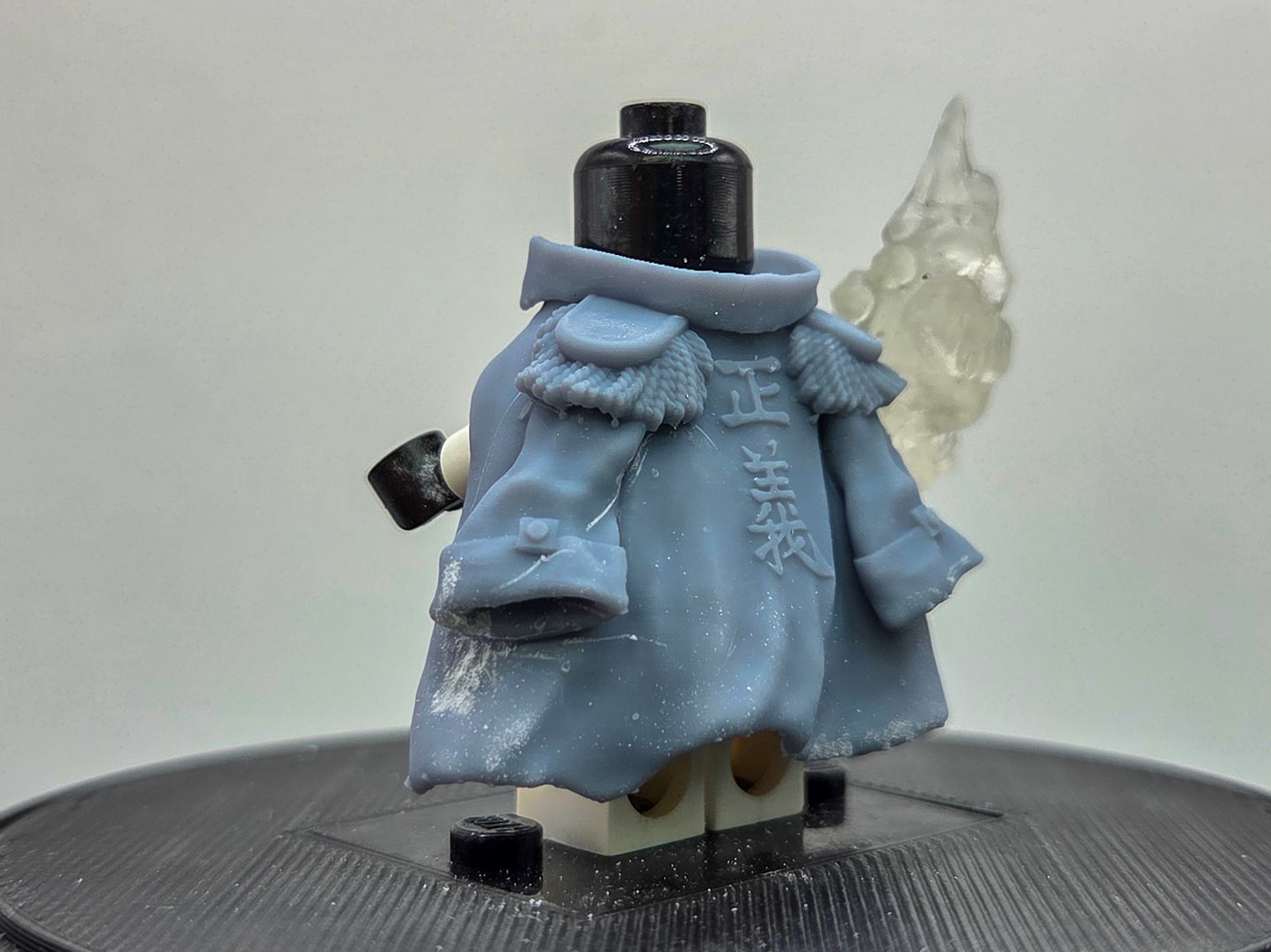 Custom 3D printed magma pirate fighter with clear part!
