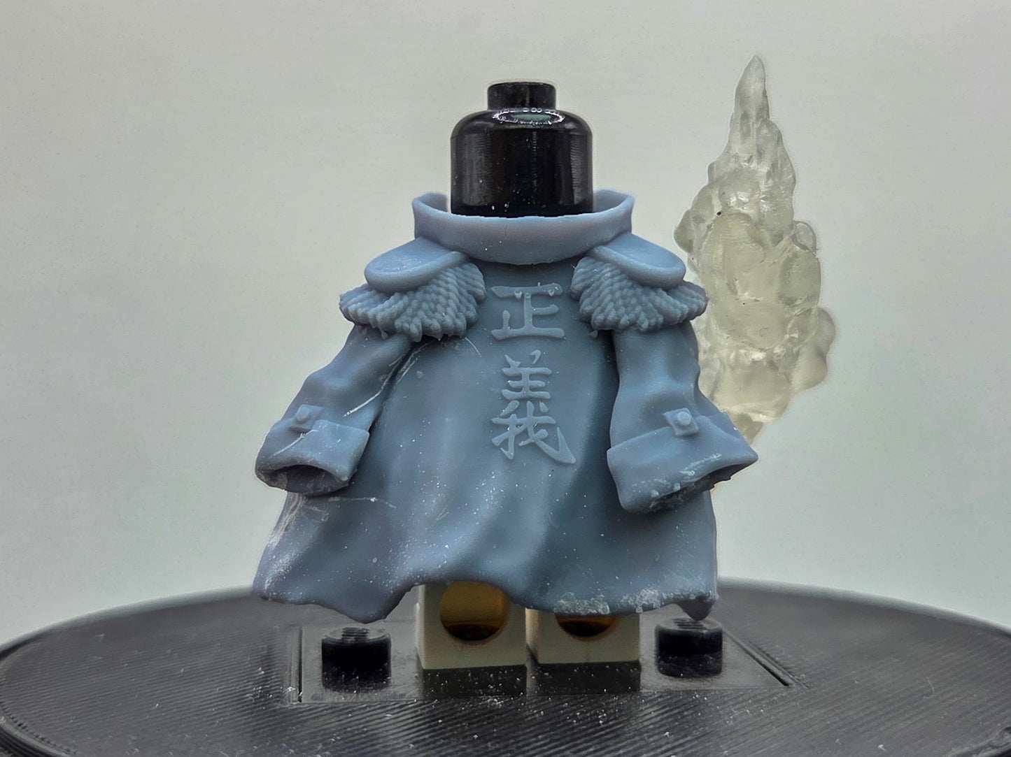 Custom 3D printed magma pirate fighter with clear part!