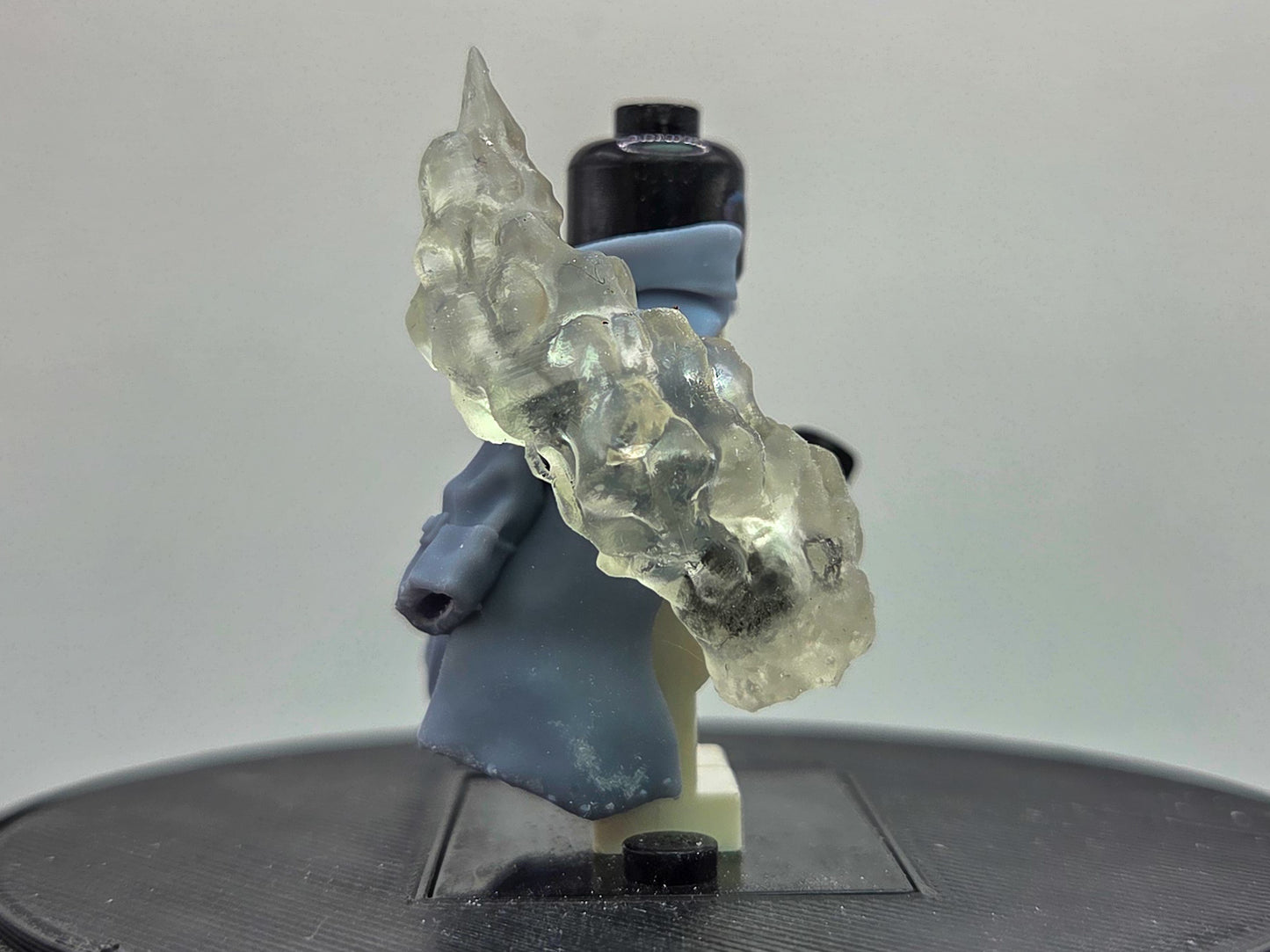 Custom 3D printed magma pirate fighter with clear part!