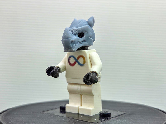 Custom 3D printed rhino like head!