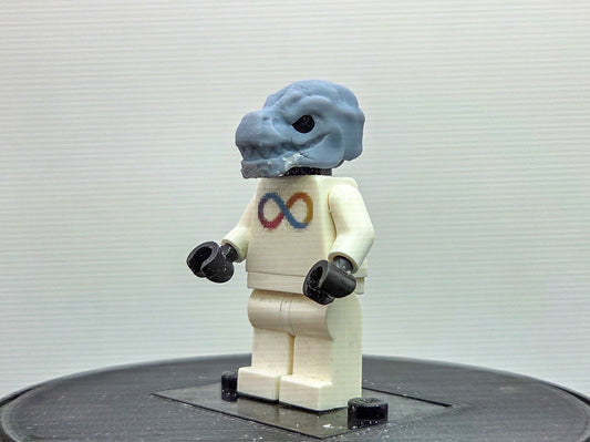 Custom 3D printed corcodile like head!