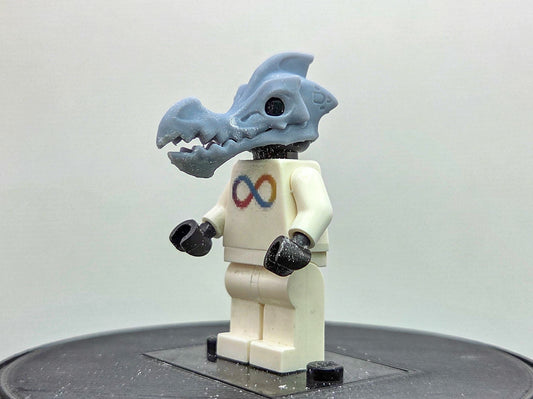 Custom 3D printed dinosaur long beaked head!