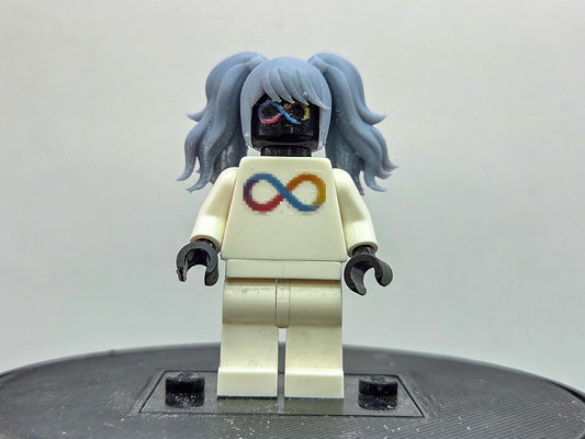 Custom 3D printed anime pony tail hair