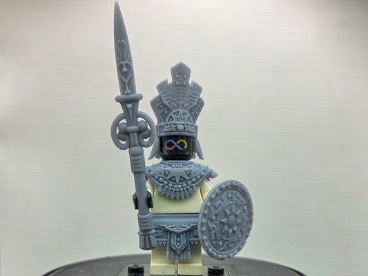 Custom 3D printed aztec warrior armor!