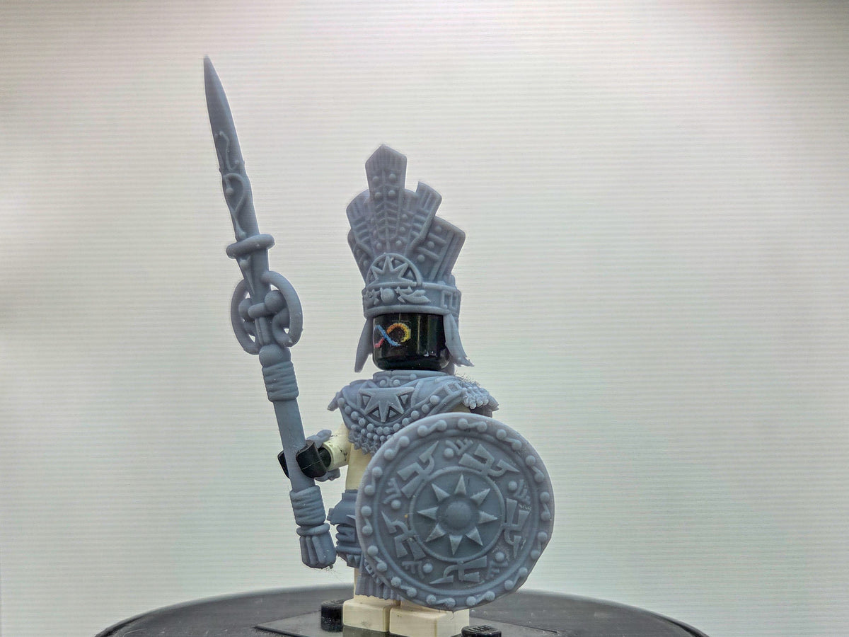 Custom 3D printed aztec warrior armor!