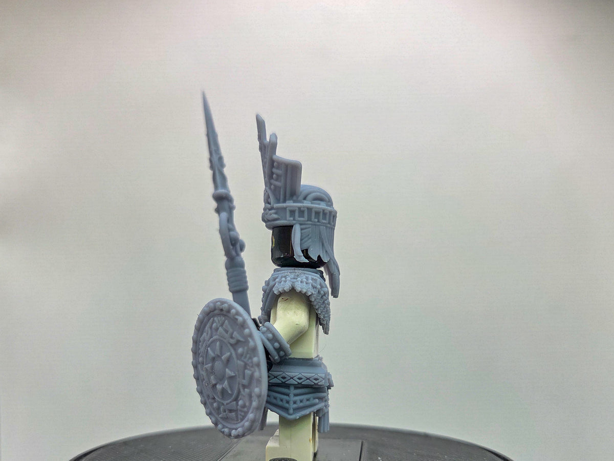 Custom 3D printed aztec warrior armor!