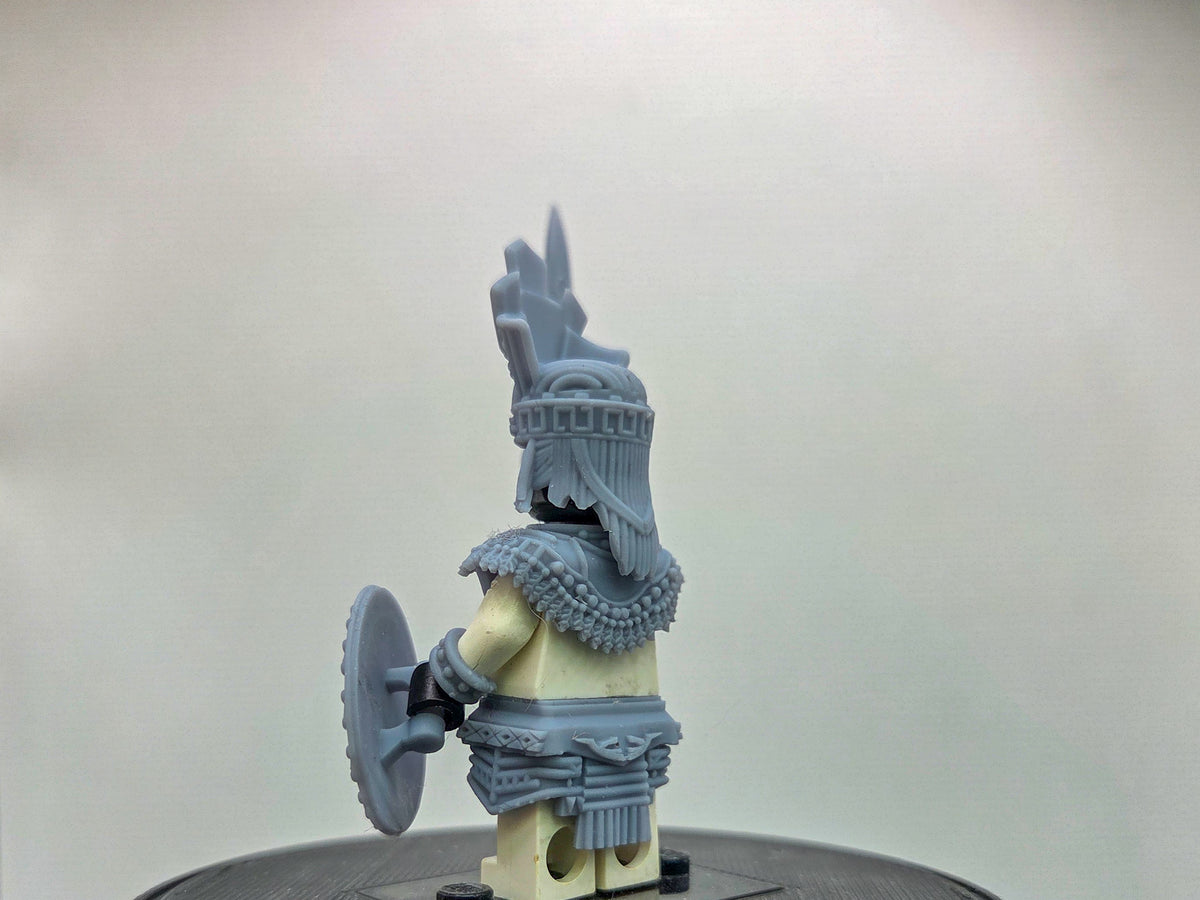 Custom 3D printed aztec warrior armor!