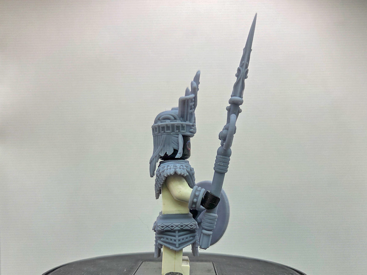 Custom 3D printed aztec warrior armor!