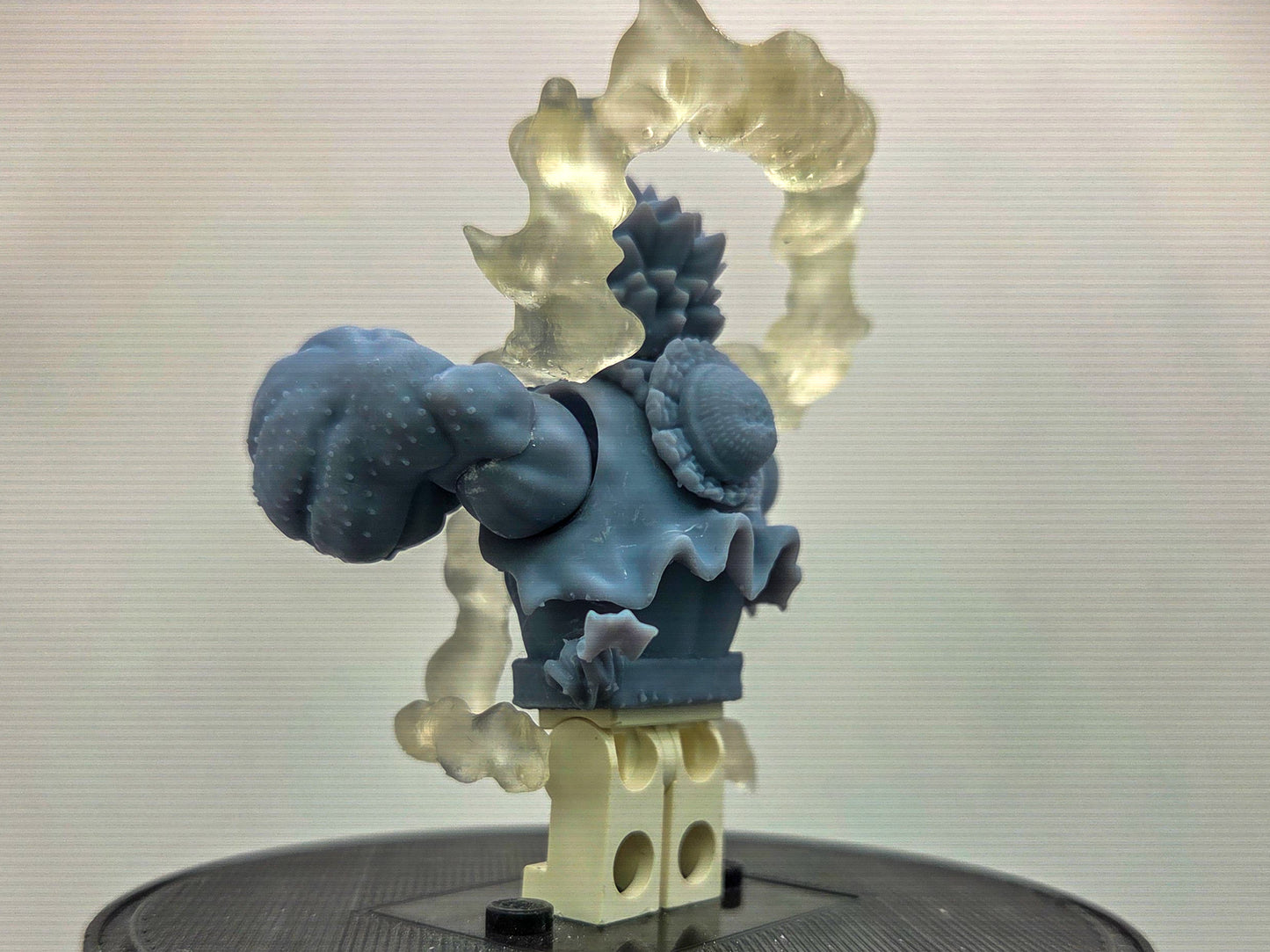 Custom 3D printed pirate buffed balloon body v2 with clear piece!