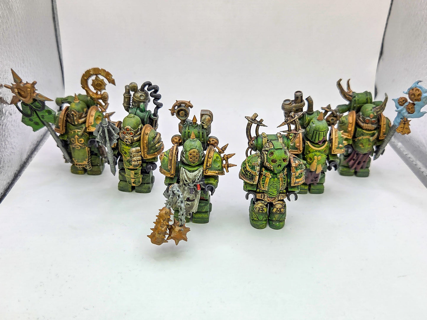 Custom 3D printed painted disease spreading galactic marine pack!