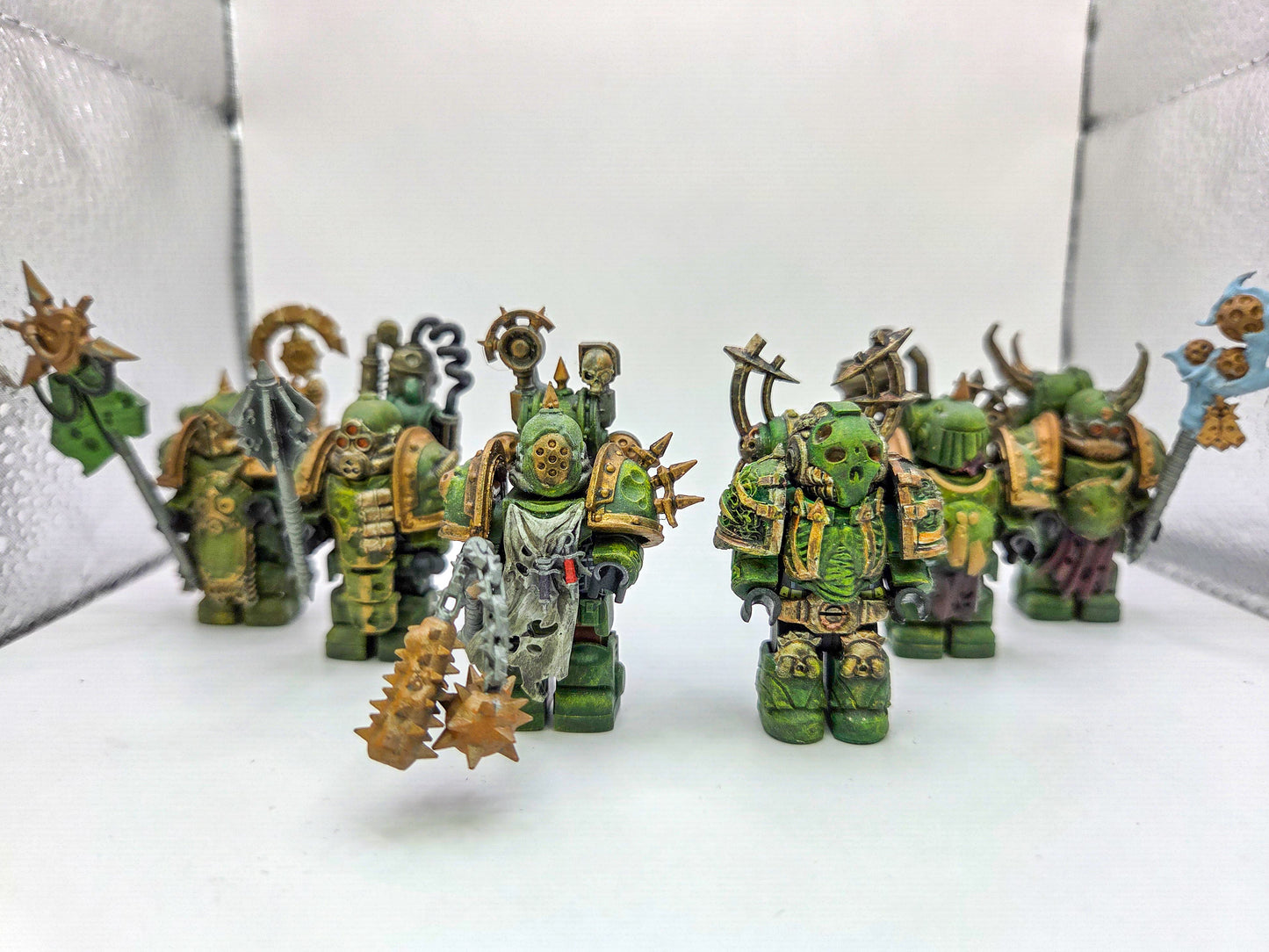 Custom 3D printed painted disease spreading galactic marine pack!