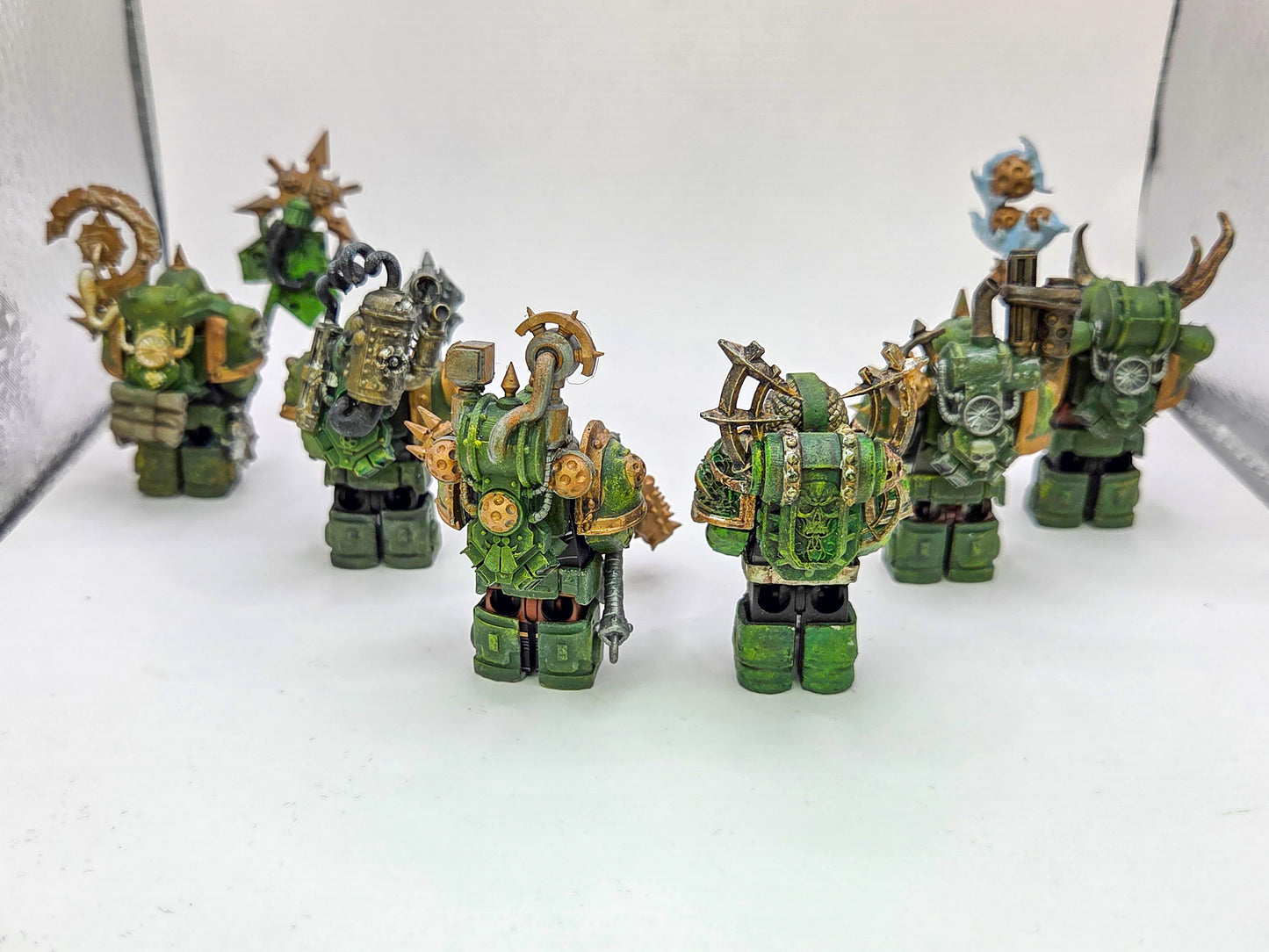 Custom 3D printed painted disease spreading galactic marine pack!