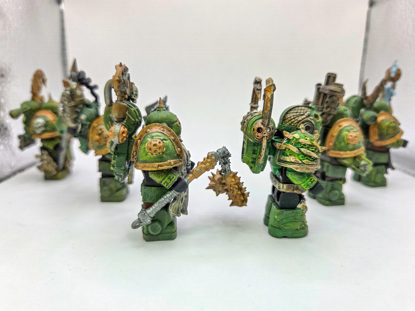 Custom 3D printed painted disease spreading galactic marine pack!
