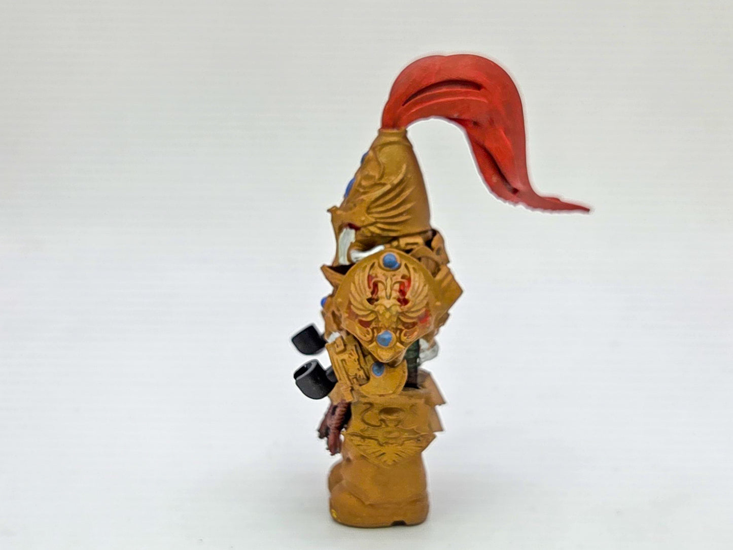 Custom 3D printed space warrior defending the king painted!