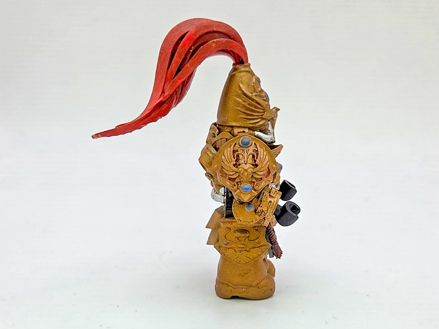 Custom 3D printed space warrior defending the king painted!