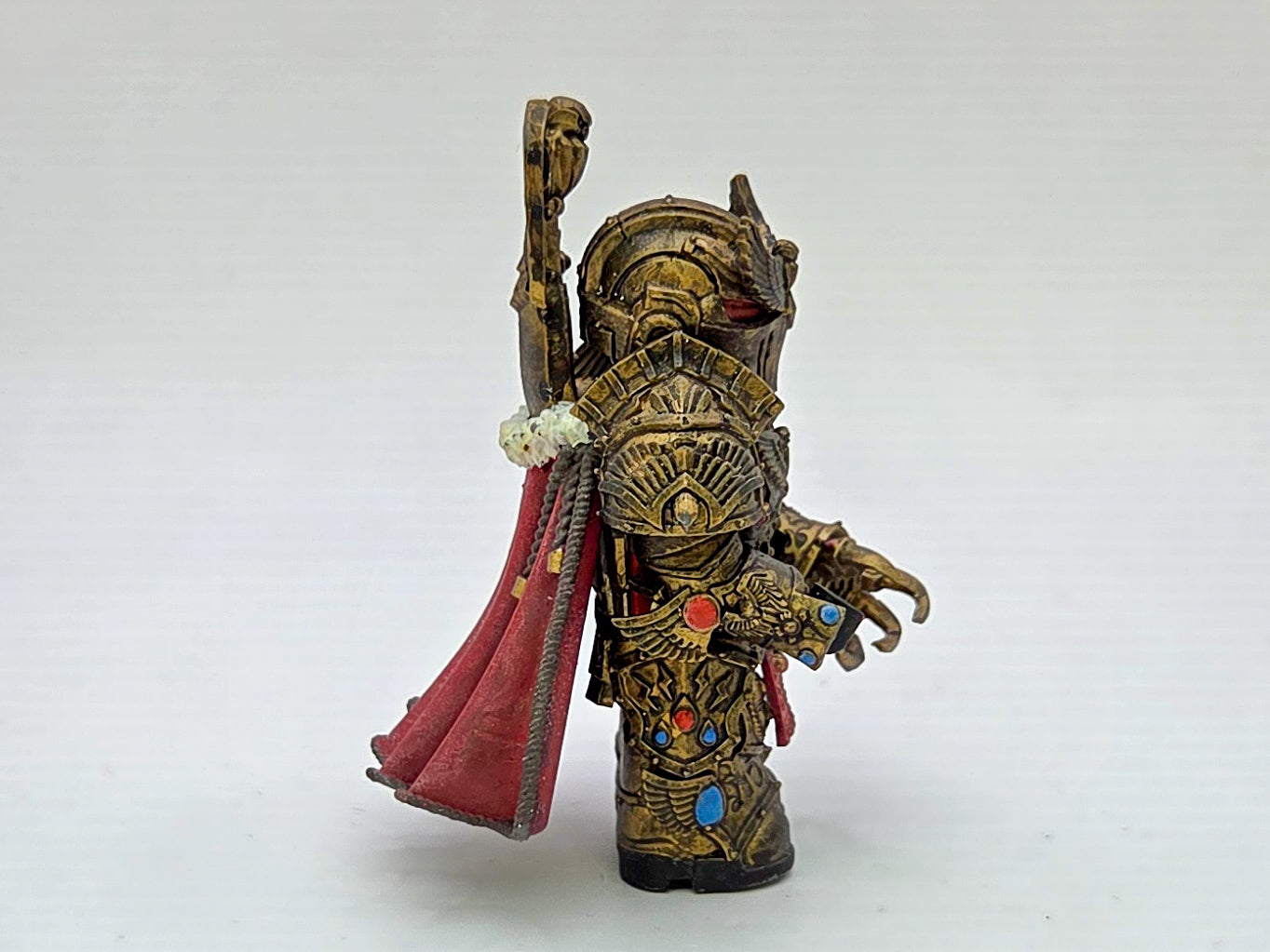 Custom 3D printed and painted king galactic marine king!