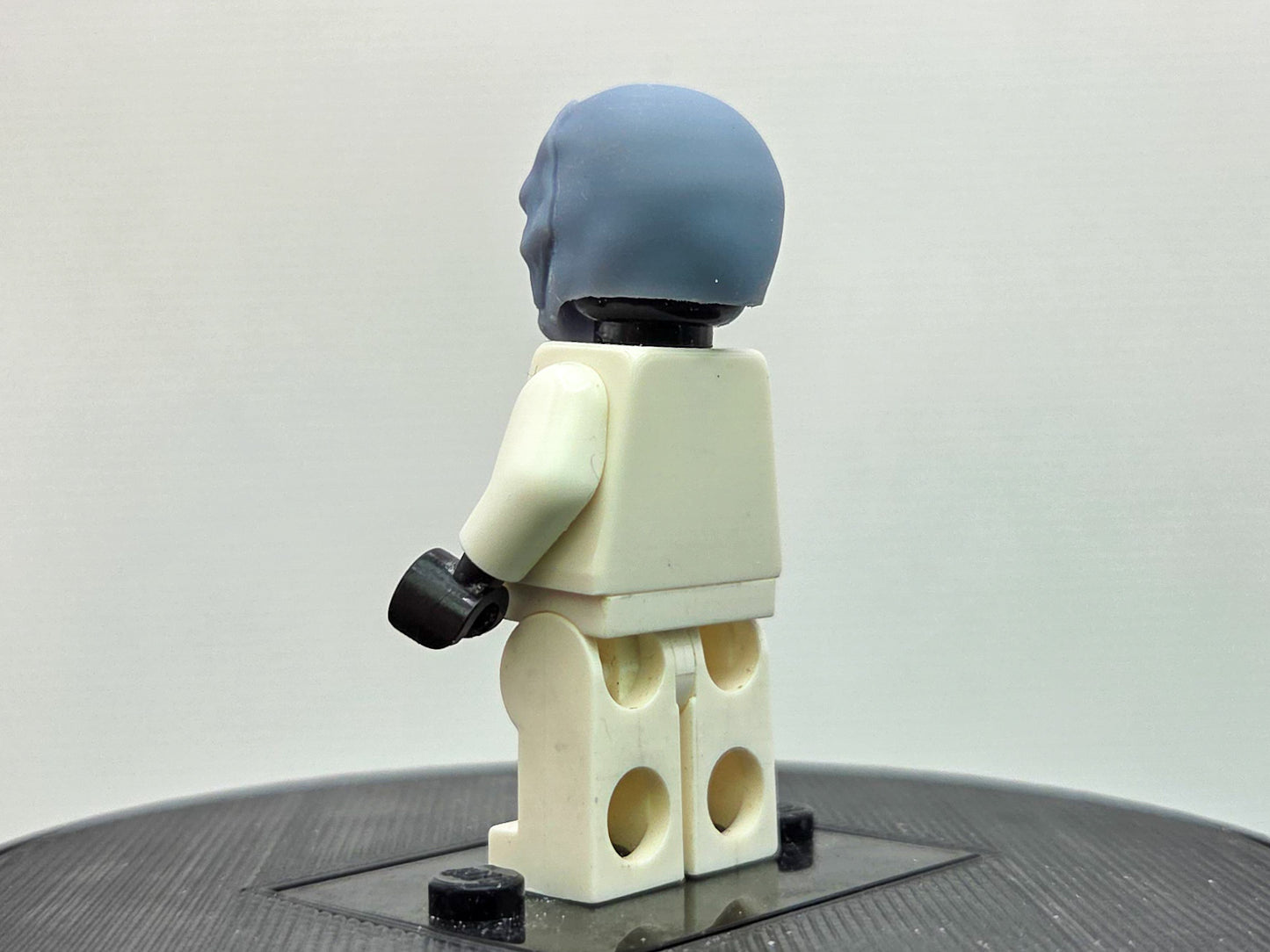 Custom 3D printed helmet of hero in black!