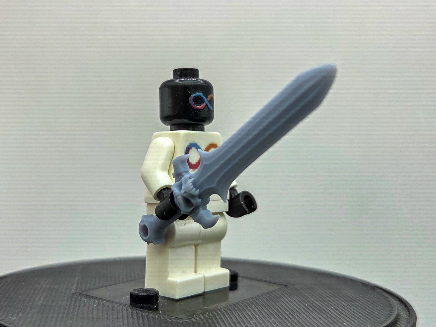 Custom 3D printed sword of hero in black!