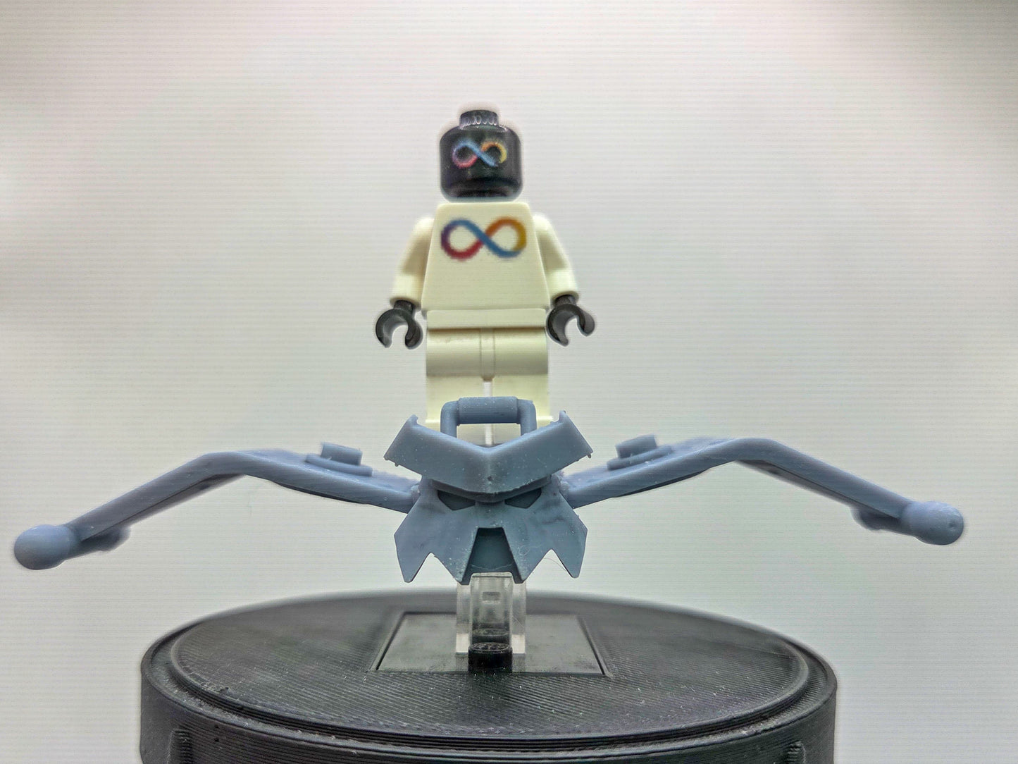 Custom 3D printed villain flying board with face