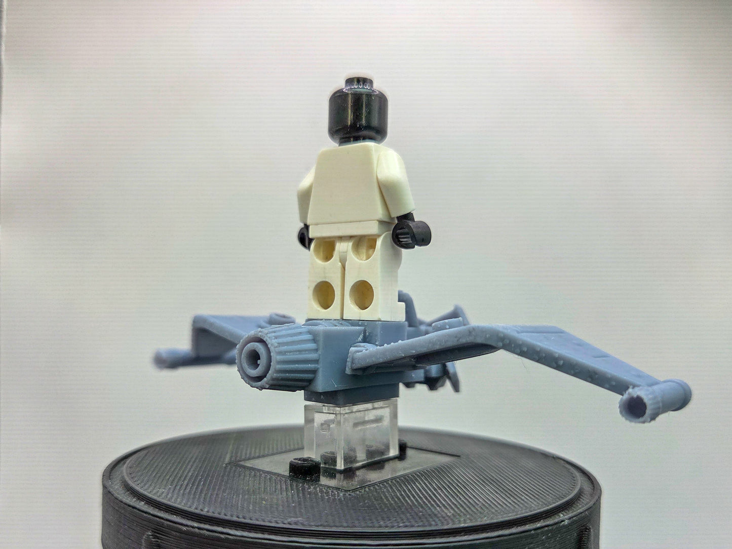 Custom 3D printed villain flying board with face