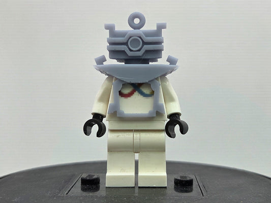 Custom 3D printed villian with tv belly!