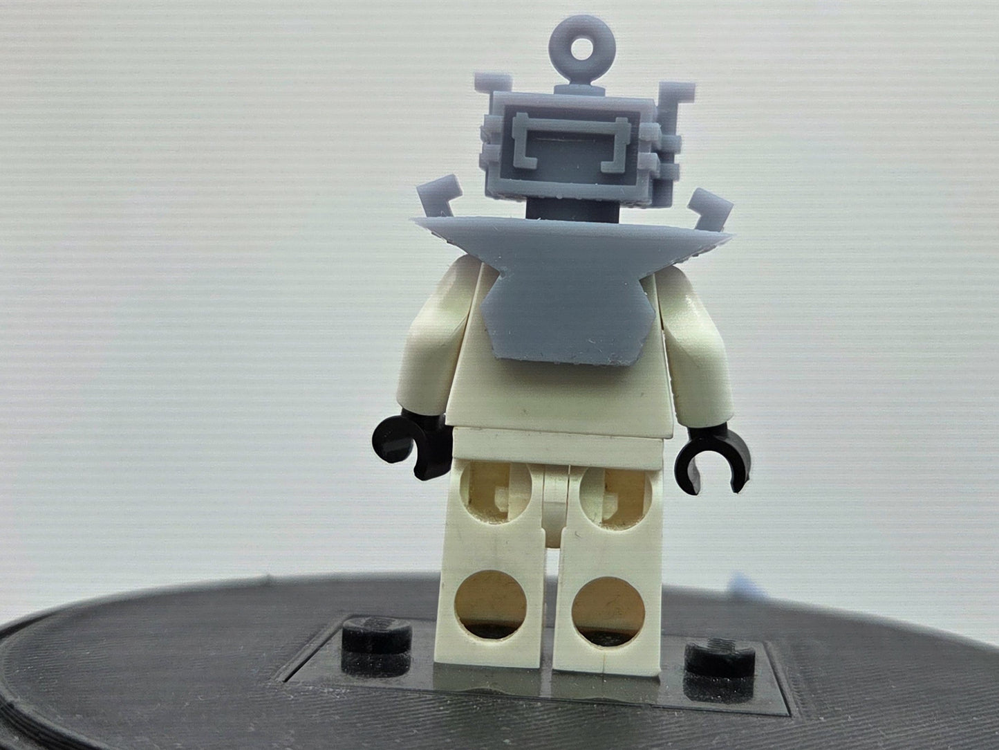 Custom 3D printed villian with tv belly!