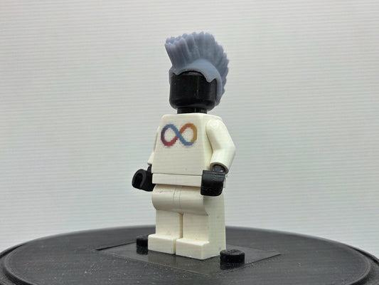 Custom 3D printed mohawk intergalactic hero!