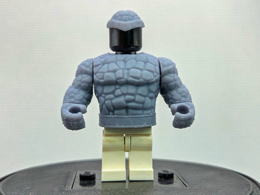Custom 3D printed rock solid guy out of team of four