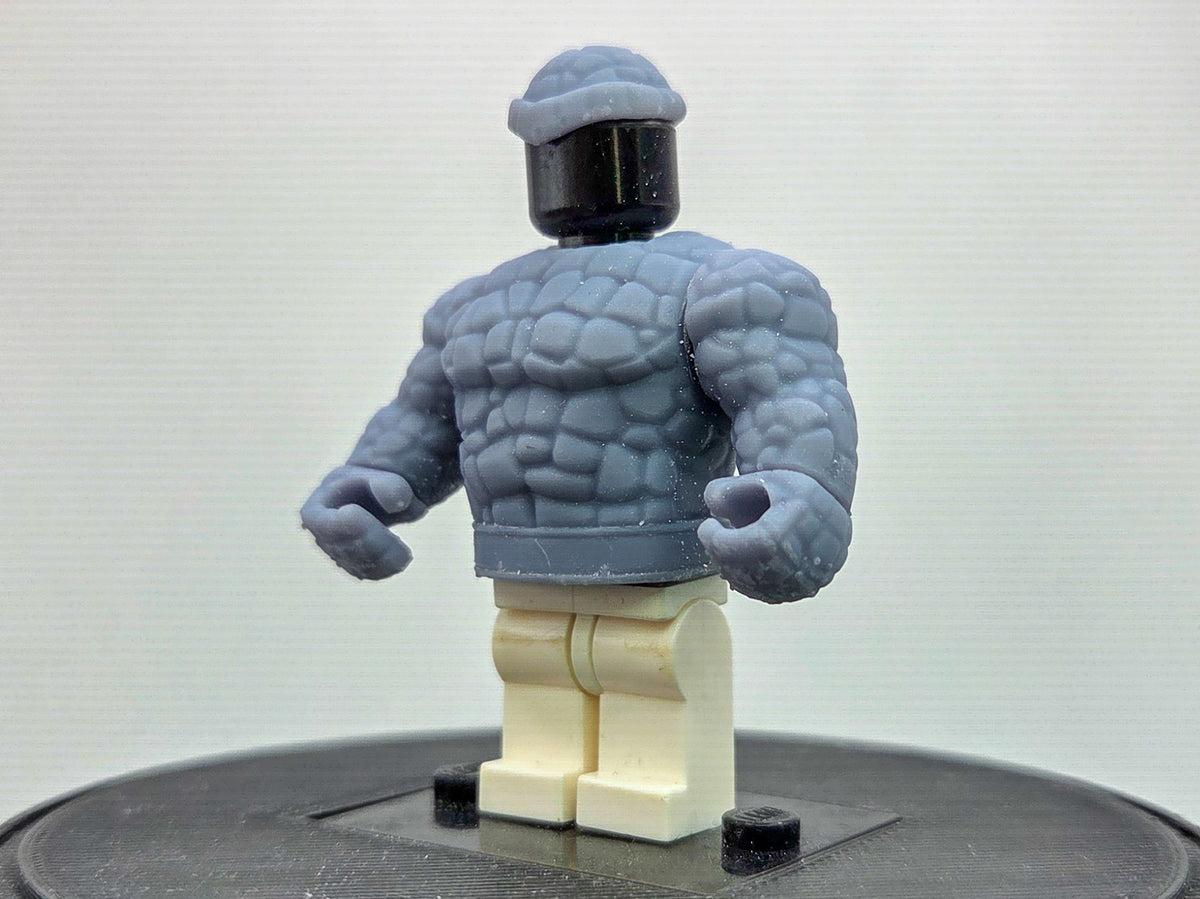 Custom 3D printed rock solid guy out of team of four