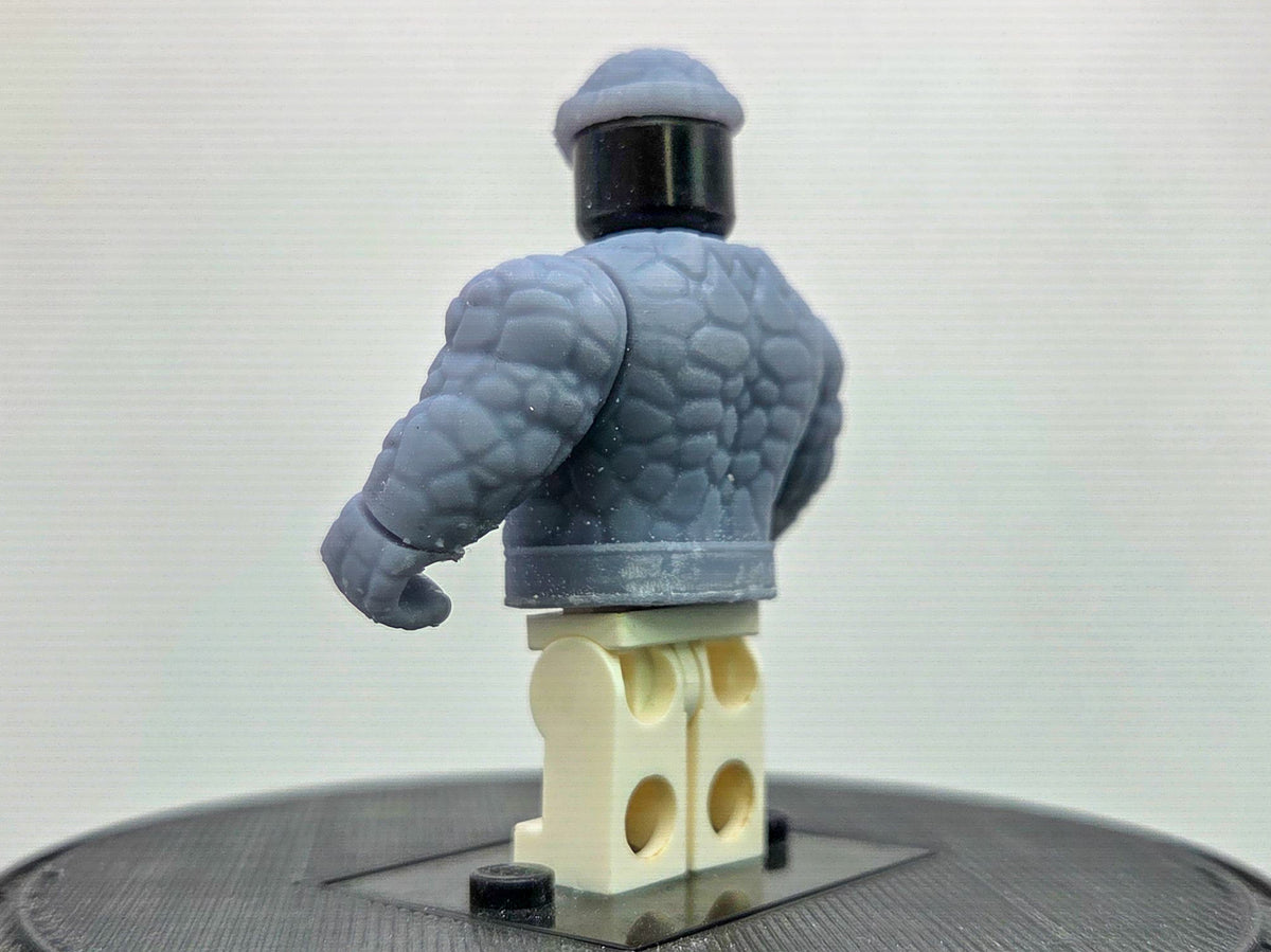 Custom 3D printed rock solid guy out of team of four