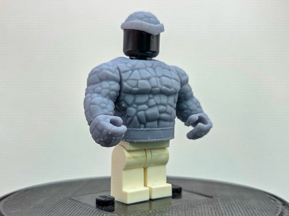 Custom 3D printed rock solid guy out of team of four