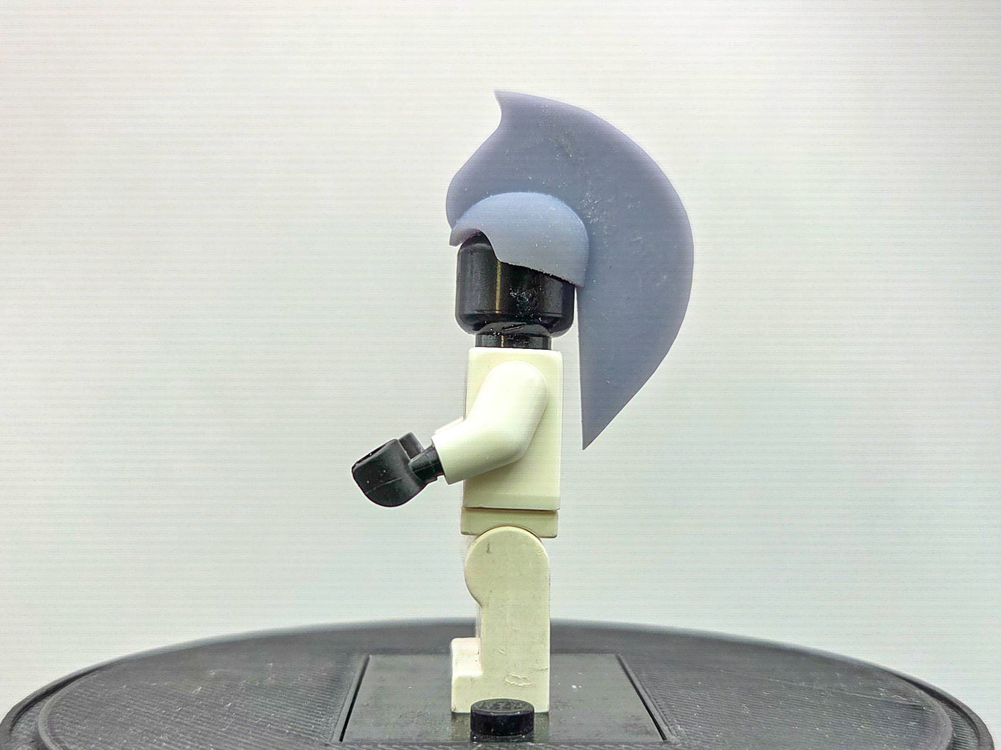 Custom 3D printed hero with big fin mohawk