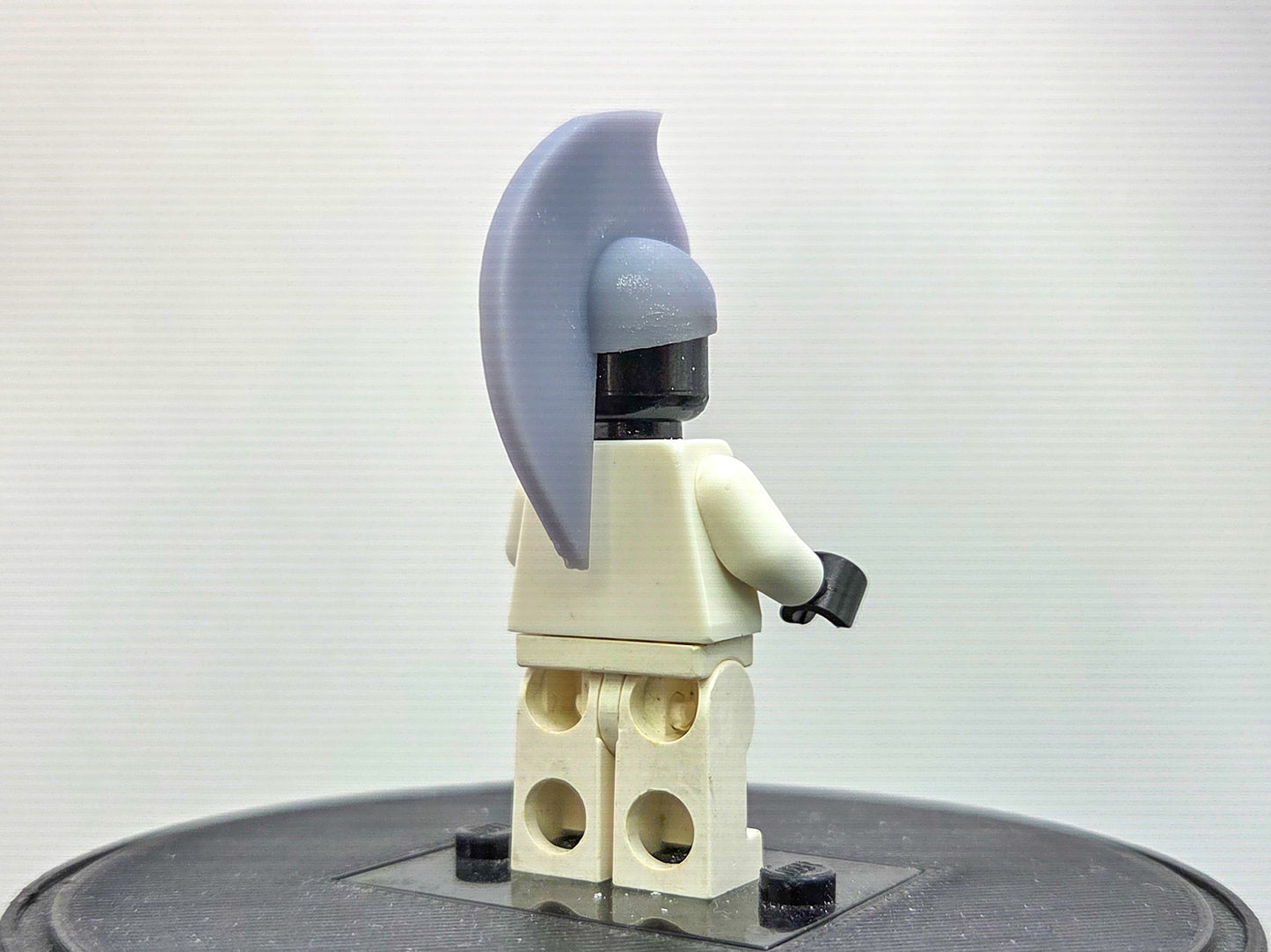 Custom 3D printed hero with big fin mohawk