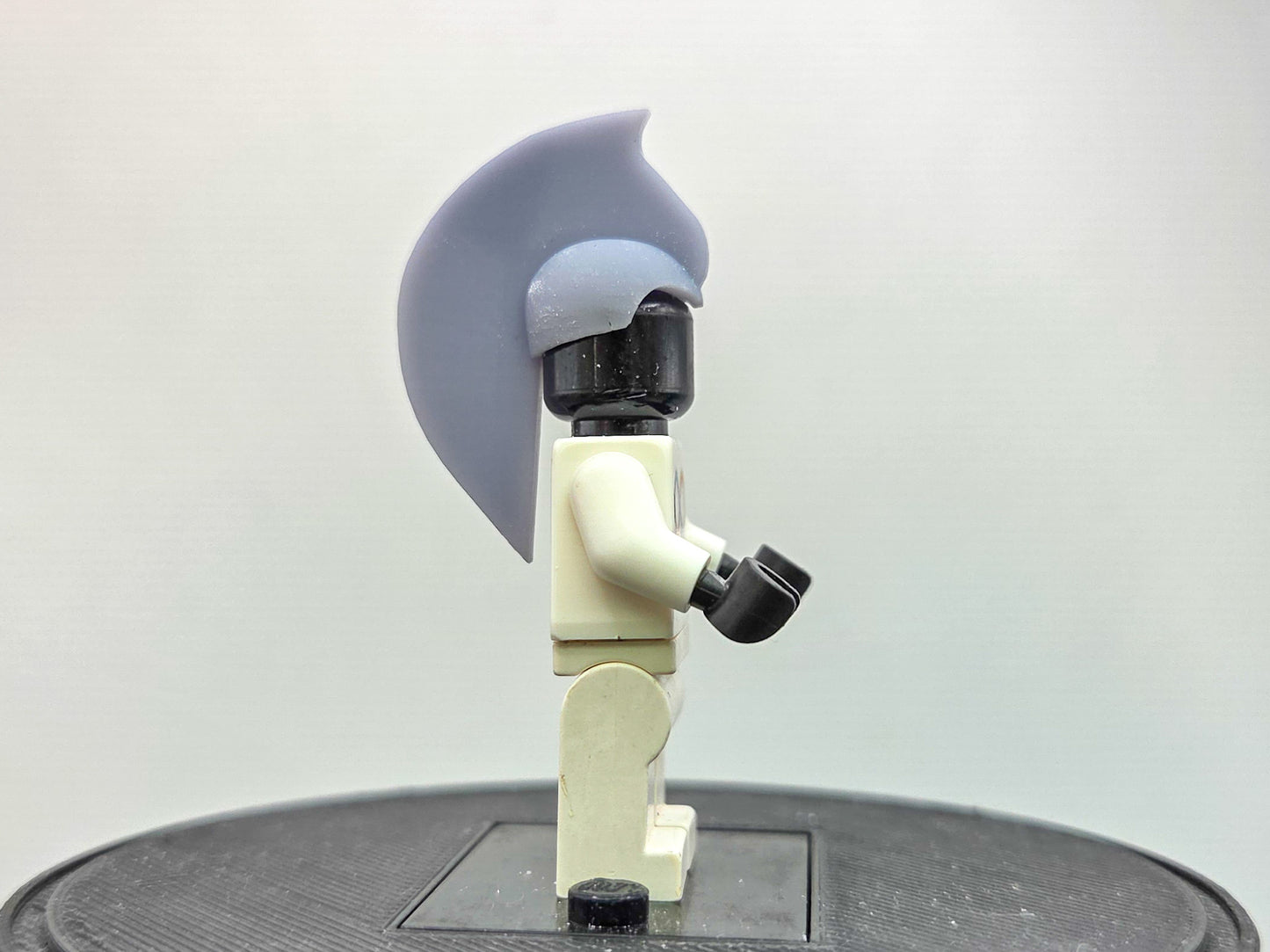 Custom 3D printed hero with big fin mohawk