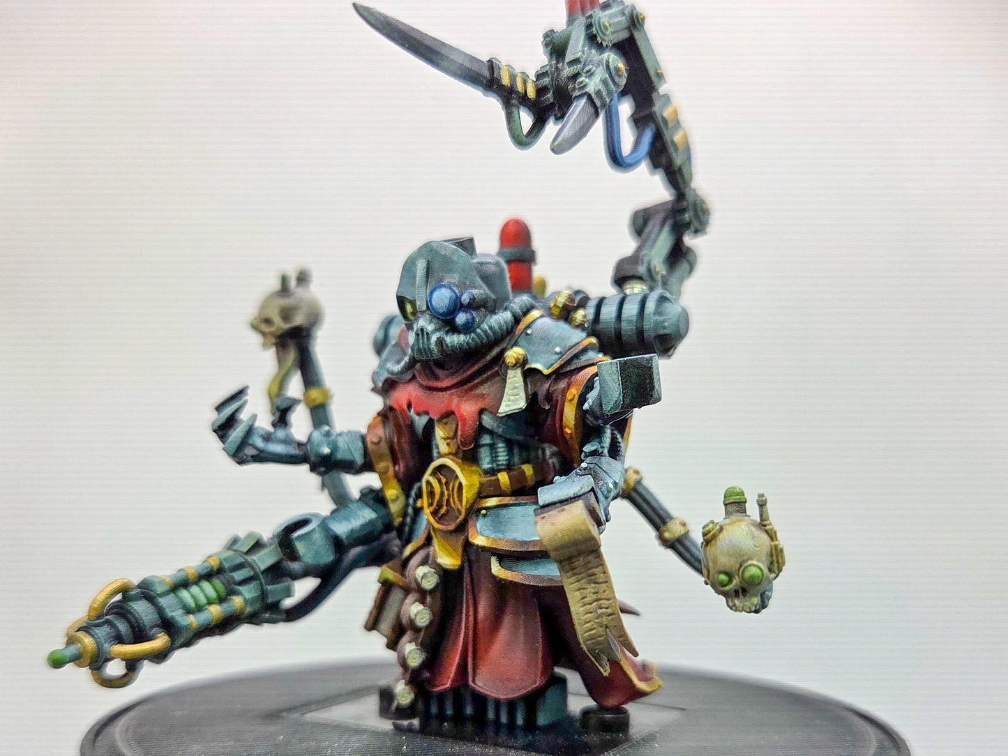 Custom 3D printed and painted mechanic of galactic marines!