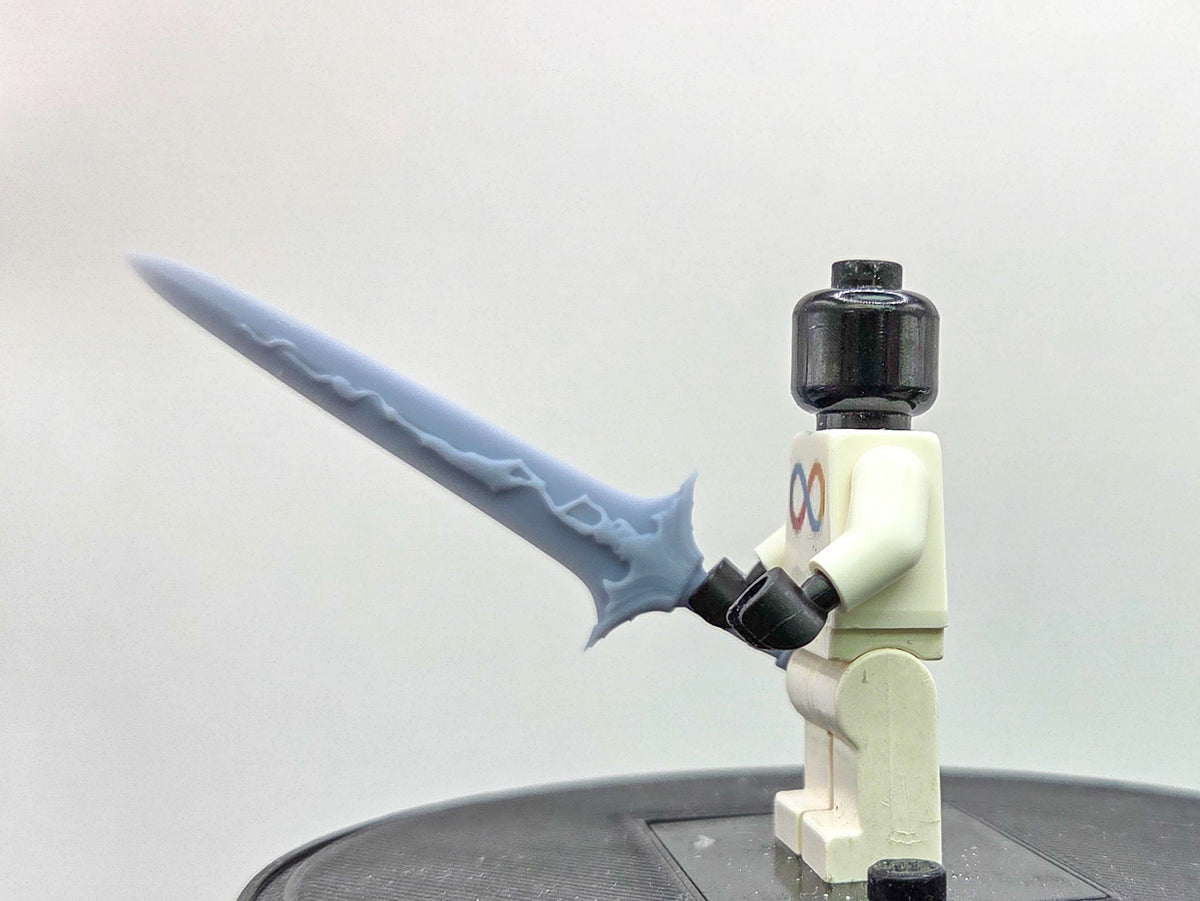 Building toy custom 3D printed the gamer one who controls shadows long sword