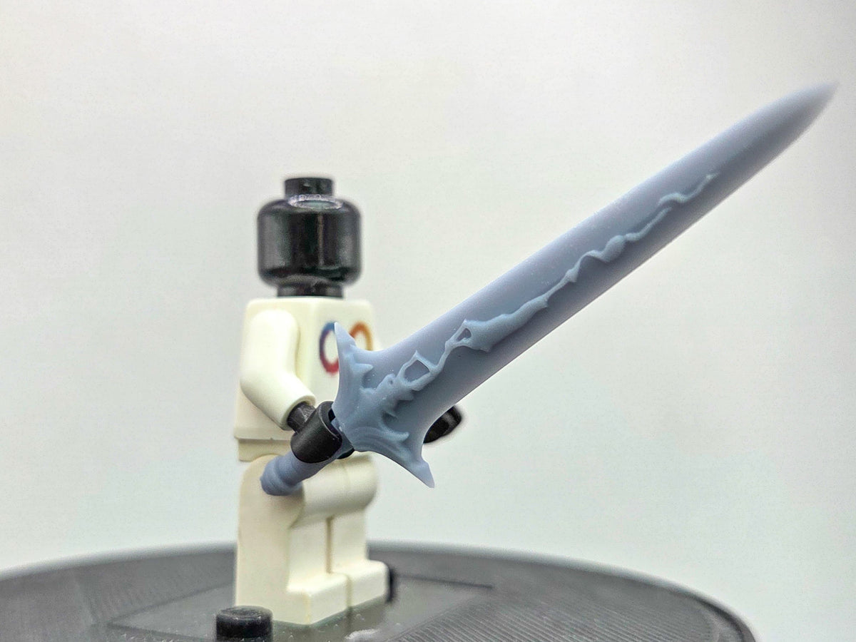 Building toy custom 3D printed the gamer one who controls shadows long sword