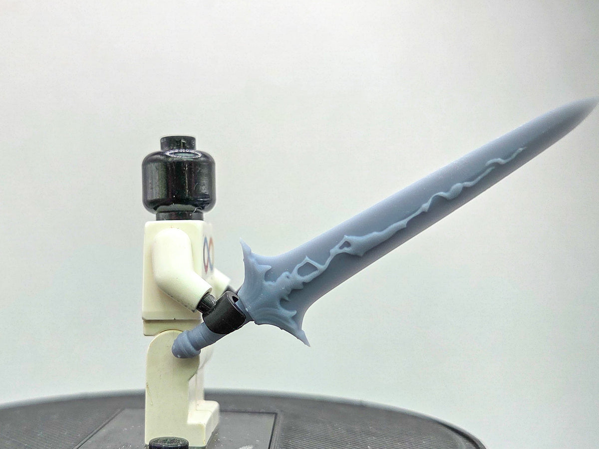 Building toy custom 3D printed the gamer one who controls shadows long sword