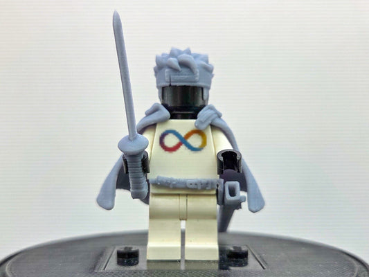 Custom 3D printed adult version of son of head ninja!