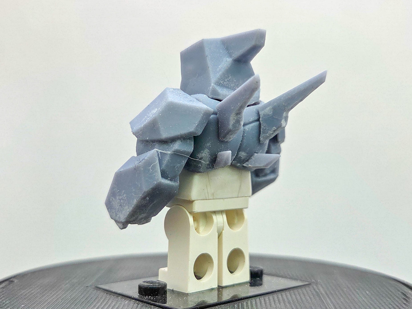 Custom 3D printed rock alien from watch!