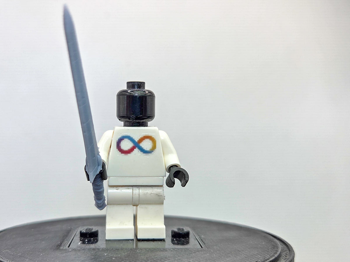 Building toy custom 3D printed the gamer one who controls shadows red knight v2 sword only!