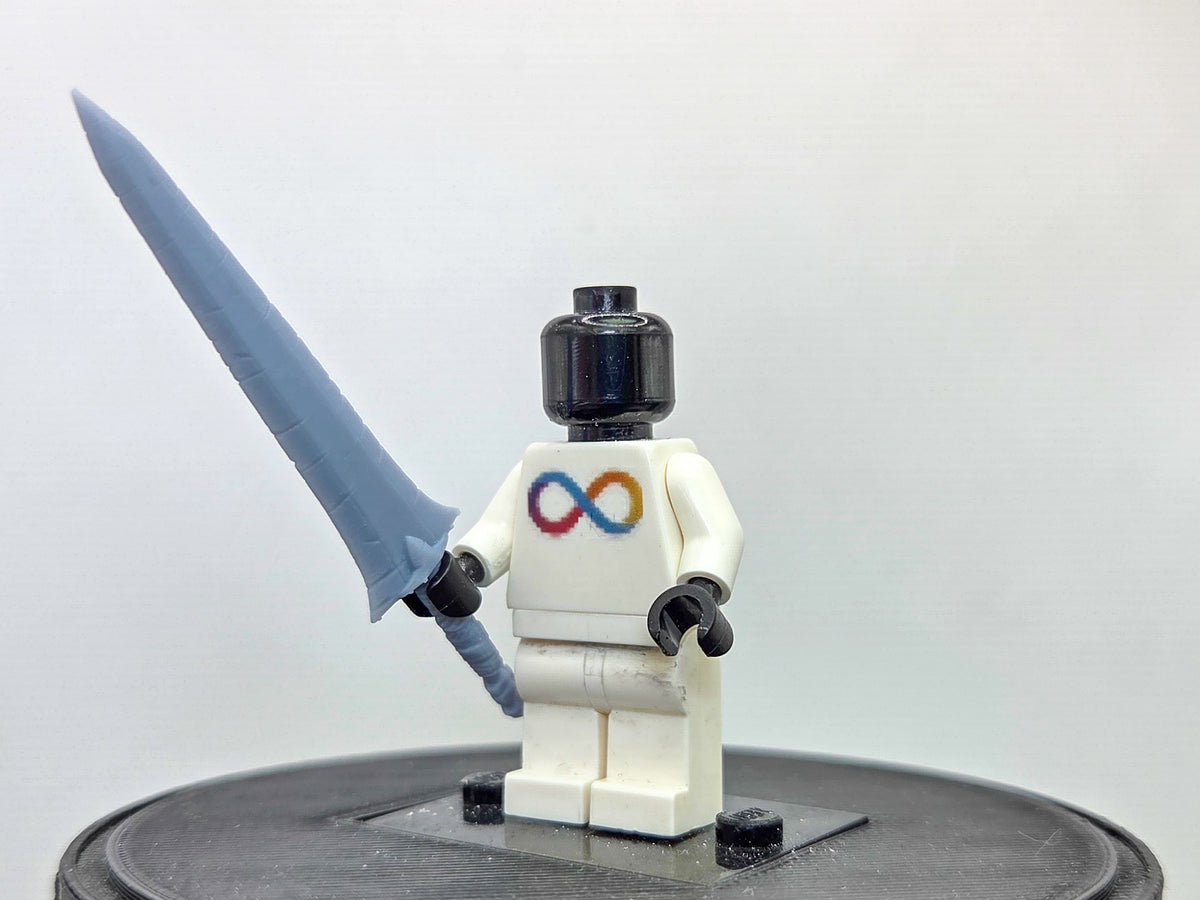 Building toy custom 3D printed the gamer one who controls shadows red knight v2 sword only!