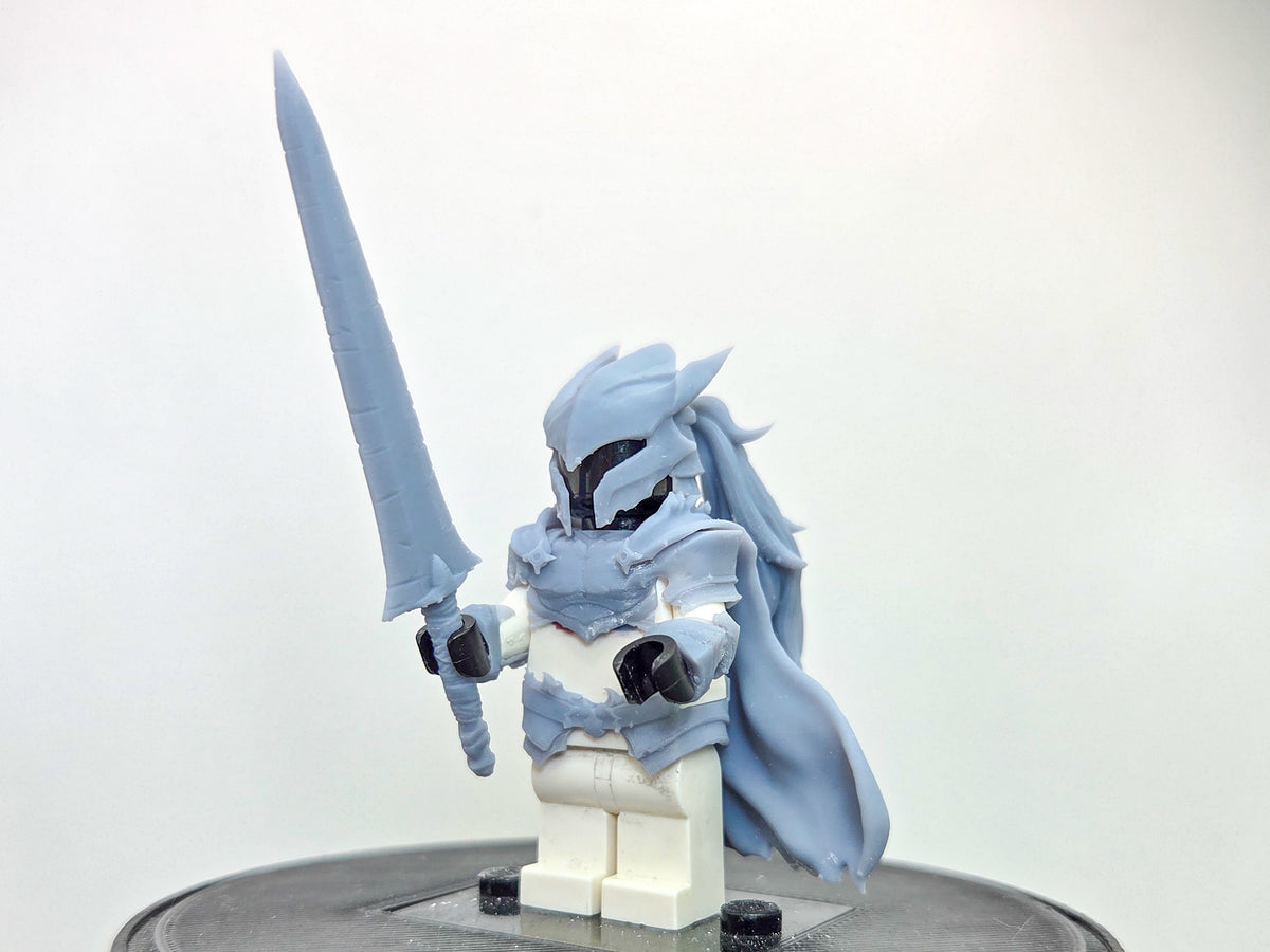 Building toy custom 3D printed the gamer one who controls shadows red knight v2