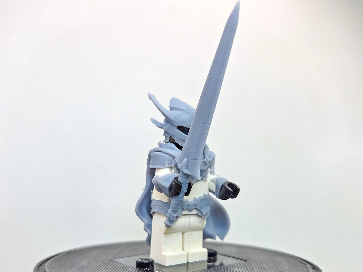 Building toy custom 3D printed the gamer one who controls shadows red knight v2