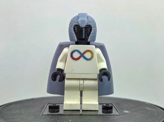 Custom 3D printed snake helmet with cape!