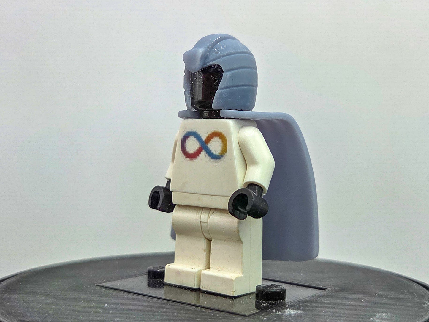 Custom 3D printed snake helmet with cape!