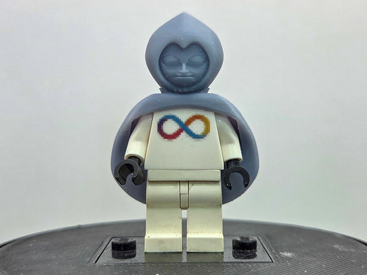 Custom 3D printed golden helmet villain!