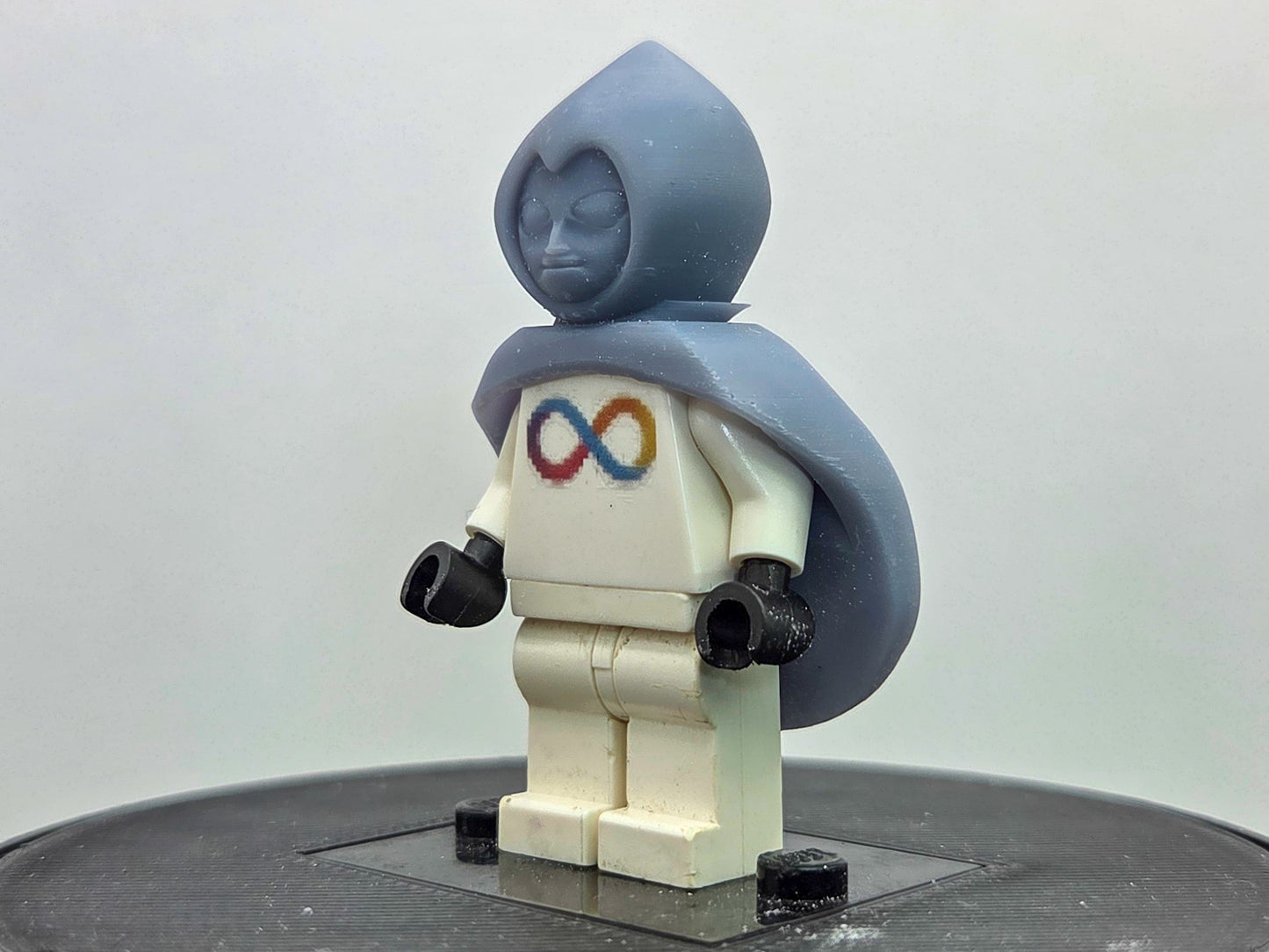 Custom 3D printed golden helmet villain!