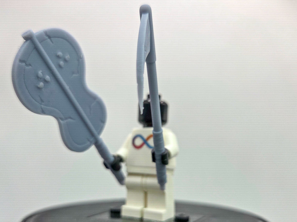 Custom 3D printed weapons of villain ninja!