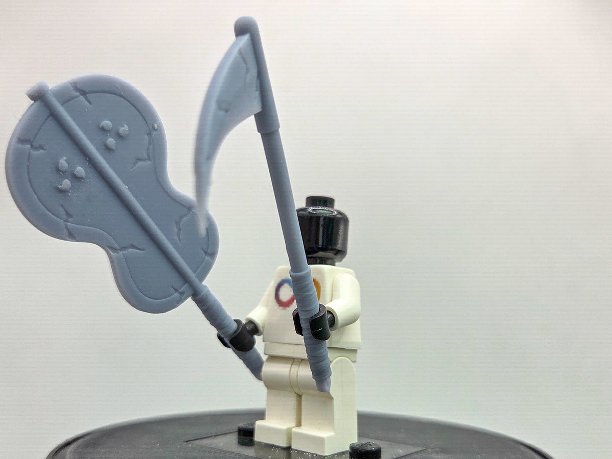Custom 3D printed weapons of villain ninja!